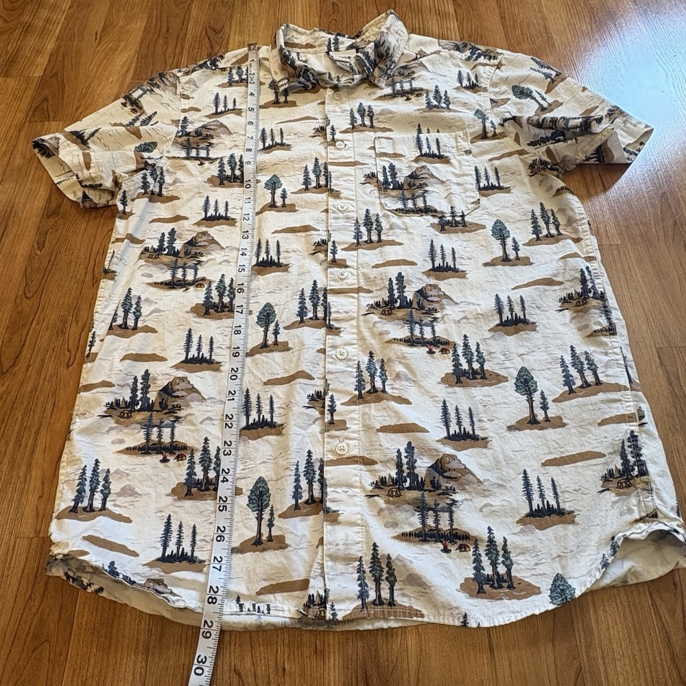 The North Face Men's Baytrail Pattern Button Up Short Sleeve Shirt Size Large - Picture 7 of 9